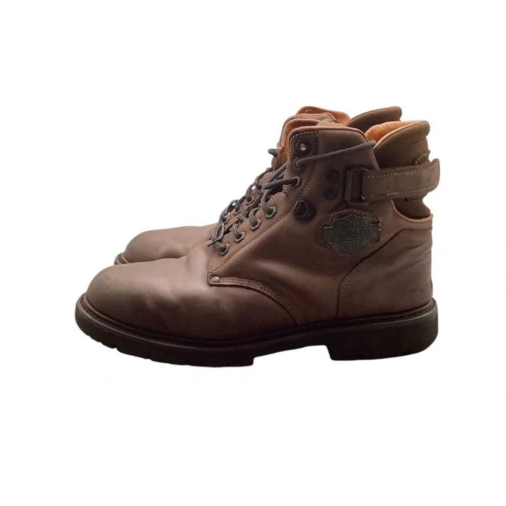 Harley Davidson Men's‎ Brown Leather Boots size 9.5